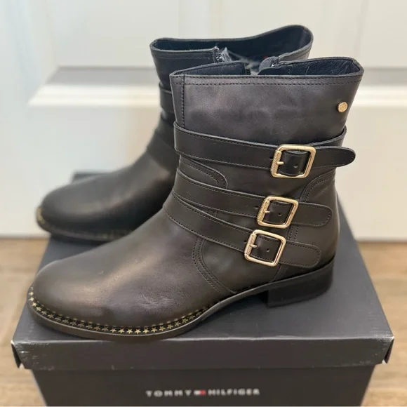NWT Tommy Hifigure Boots Size: US8.5 Fall/Winter/Spring - Picture 1 of 10